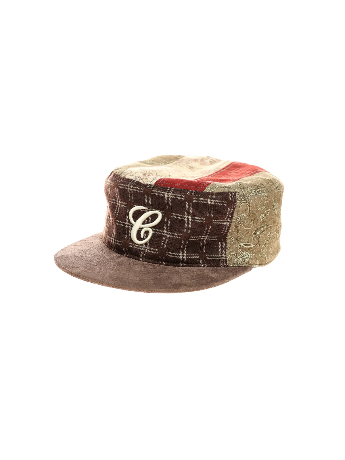 6CRAYON - Vintage Patchwork Flat Top Baseball Cap