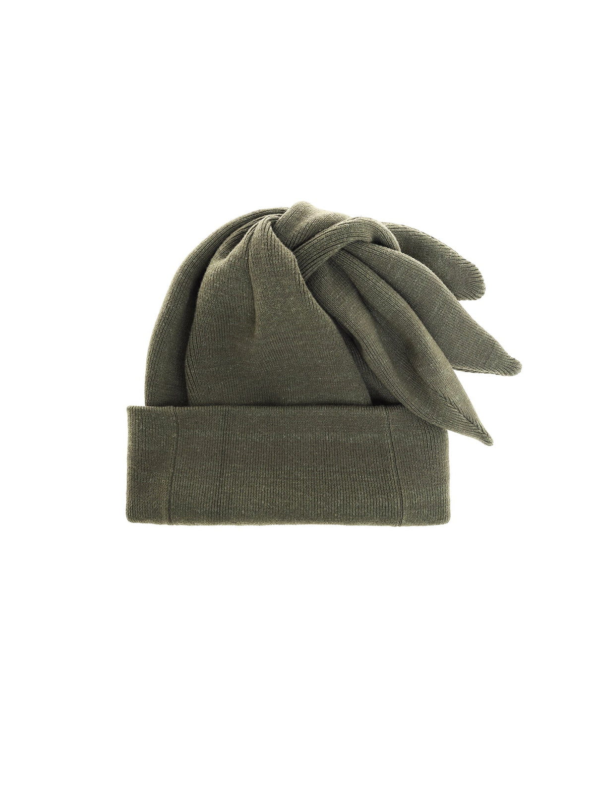 6CRAYON - Multi-Way 3-Ear Knit Beanie (Green)