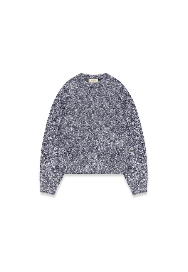 RETERNITY - ARTISAN KNIT SWEATER - NAVY