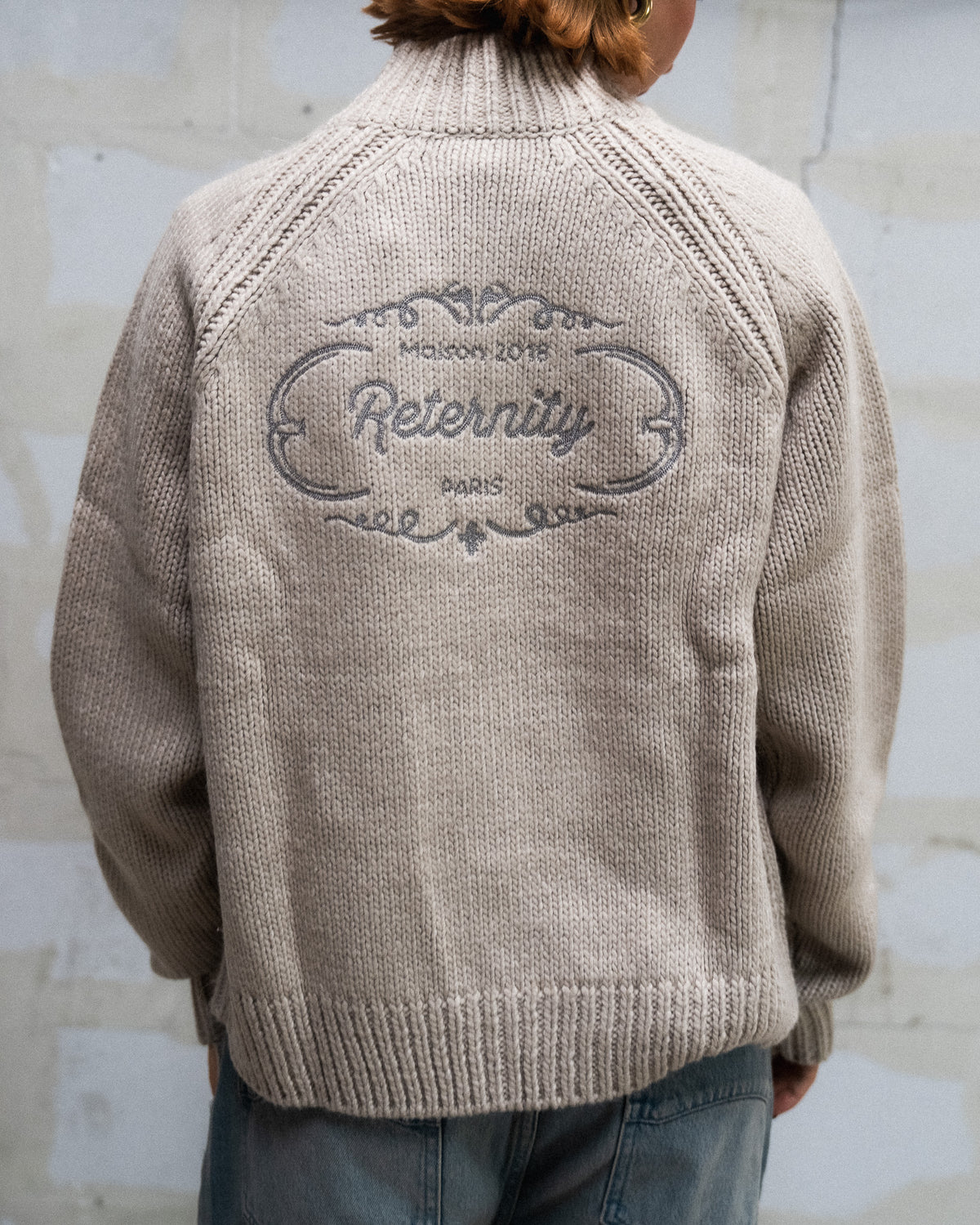 RETERNITY - ÉCLAT KNIT ZIPPER - CREME