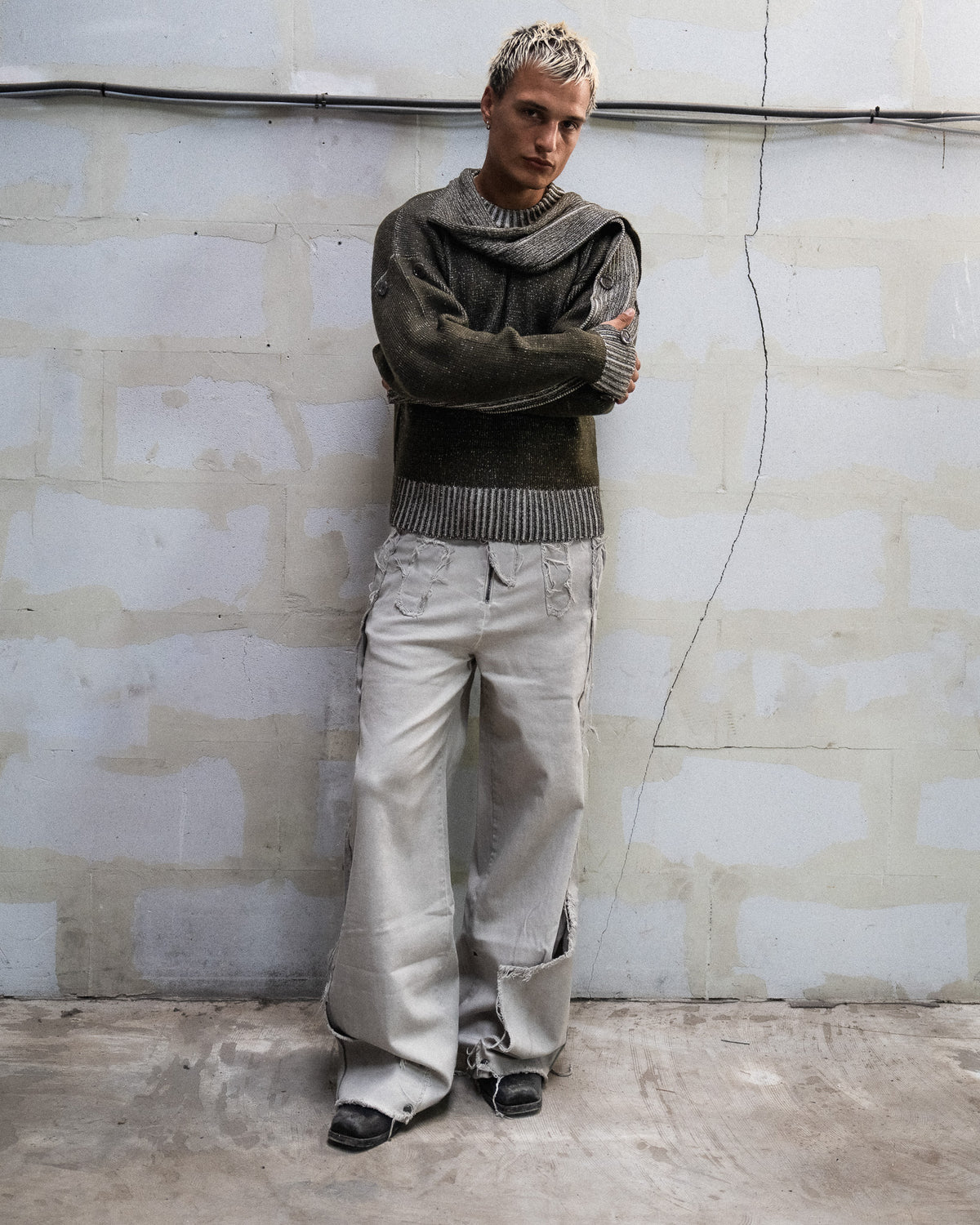 TONAL STUDIOS - SCARF KNIT - OLIVE
