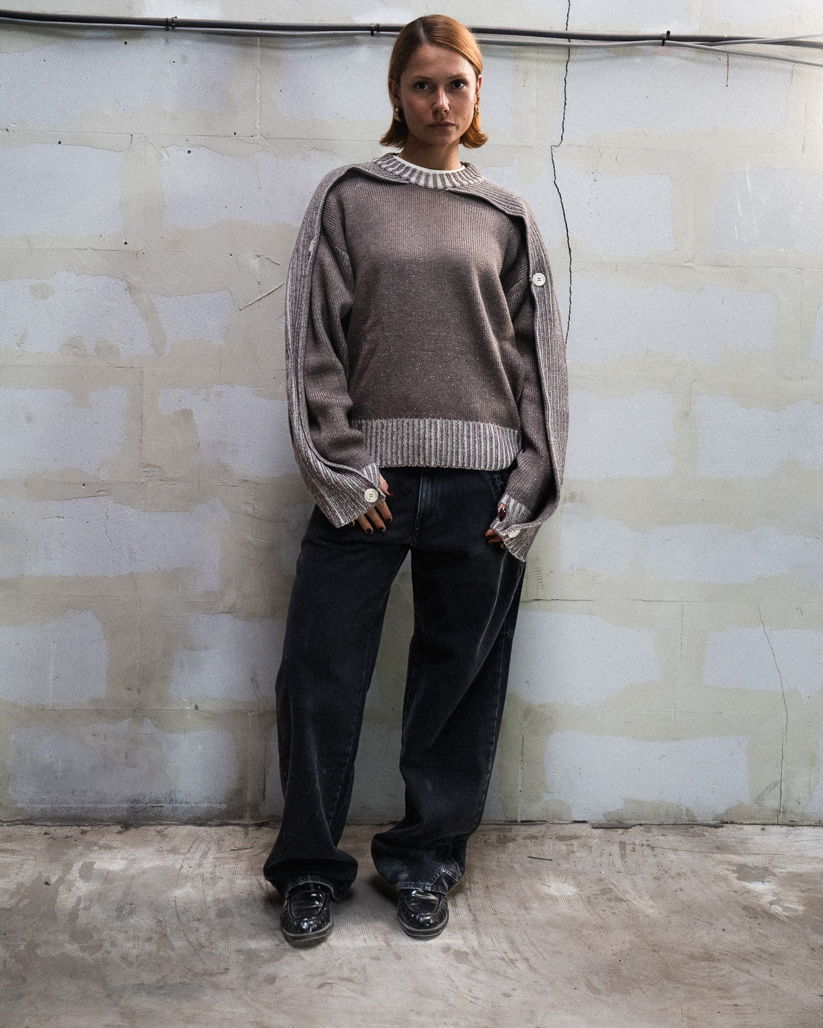 TONAL STUDIOS - SCARF KNIT - BROWN
