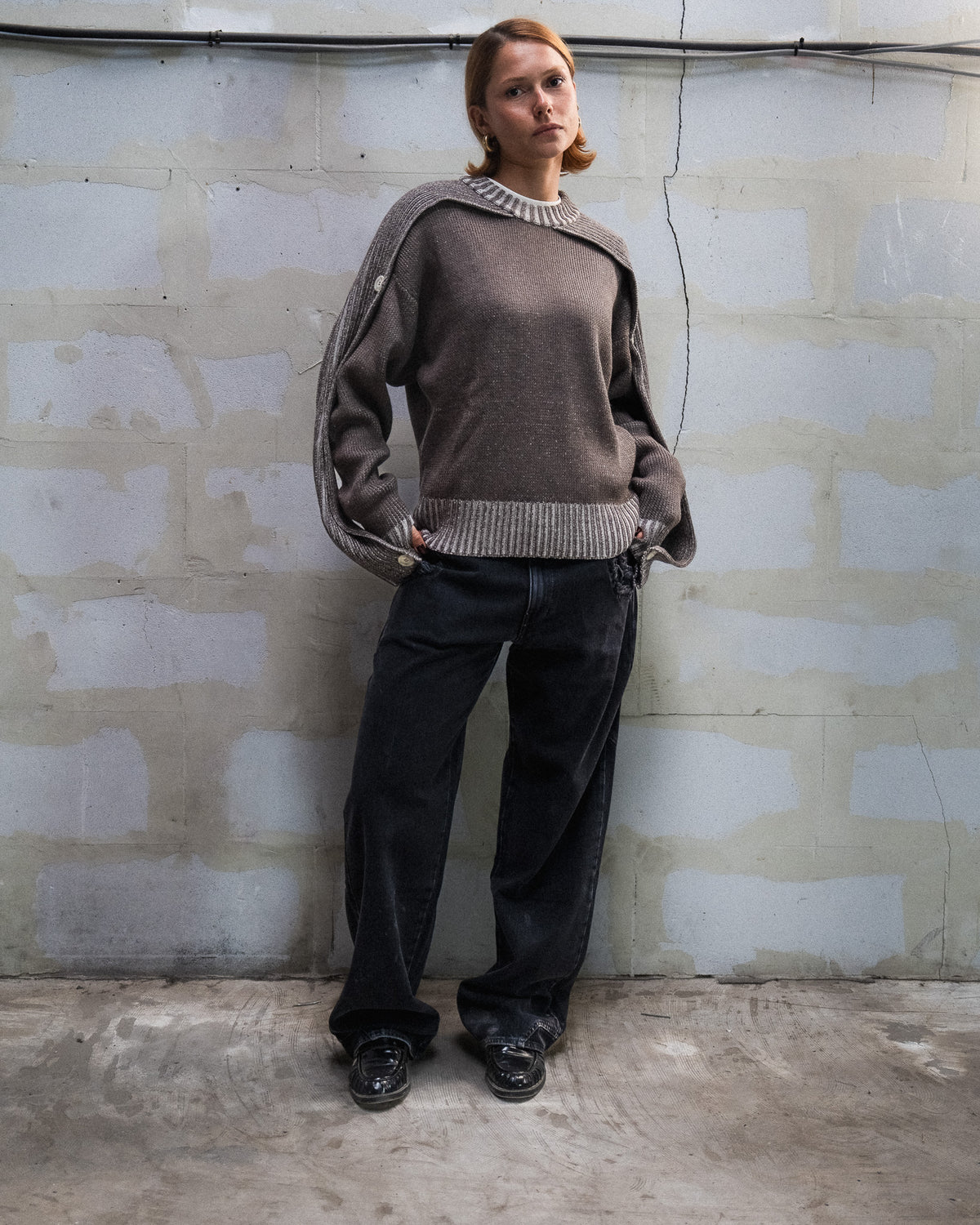 TONAL STUDIOS - SCARF KNIT - BROWN