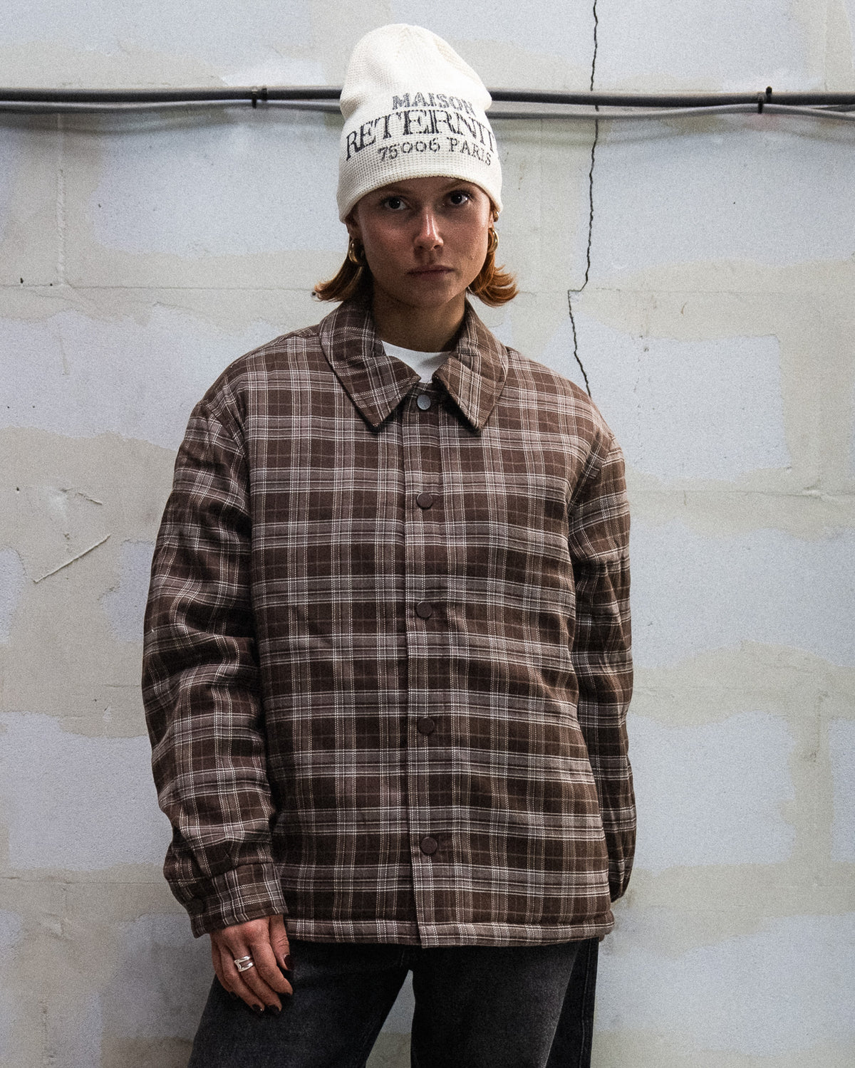 RETERNITY - PADDED FLANNEL - BROWN