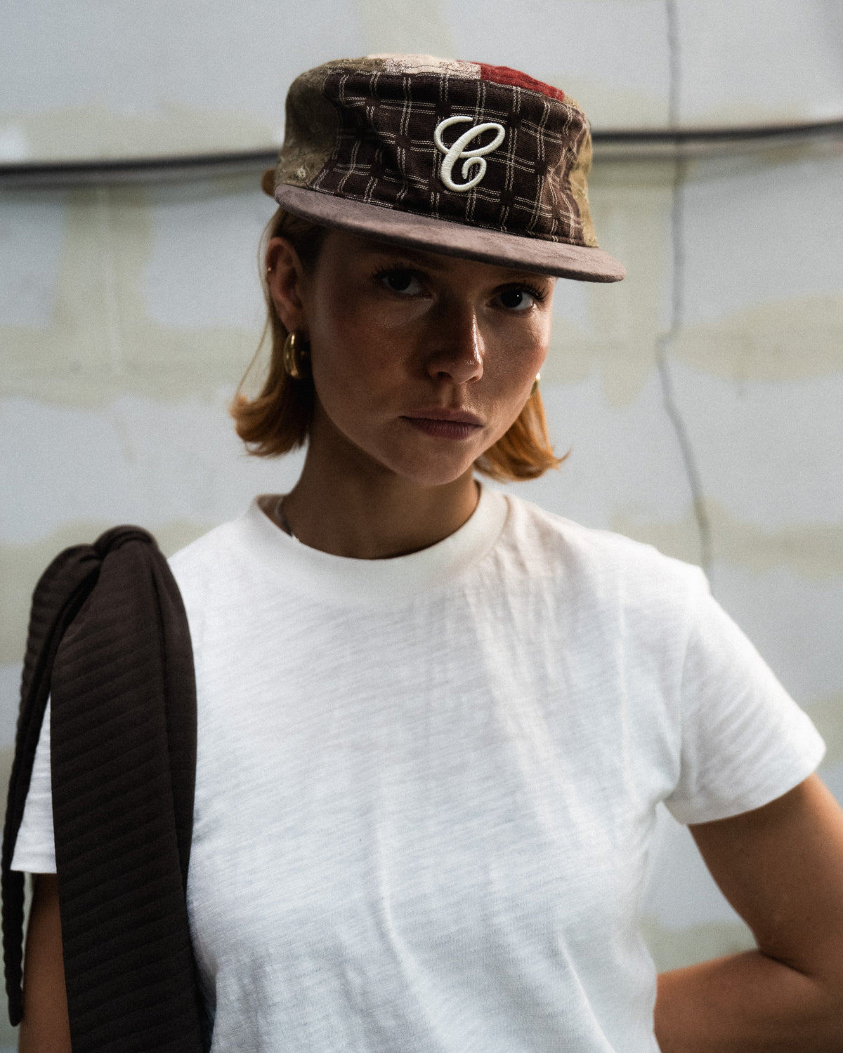 6CRAYON - Vintage Patchwork Flat Top Baseball Cap