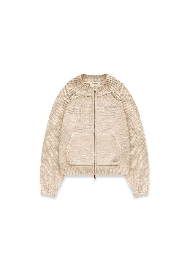 RETERNITY - ÉCLAT KNIT ZIPPER - CREME